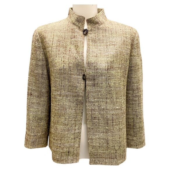 Luciano Barbera Green / Brown Tweed Jacket